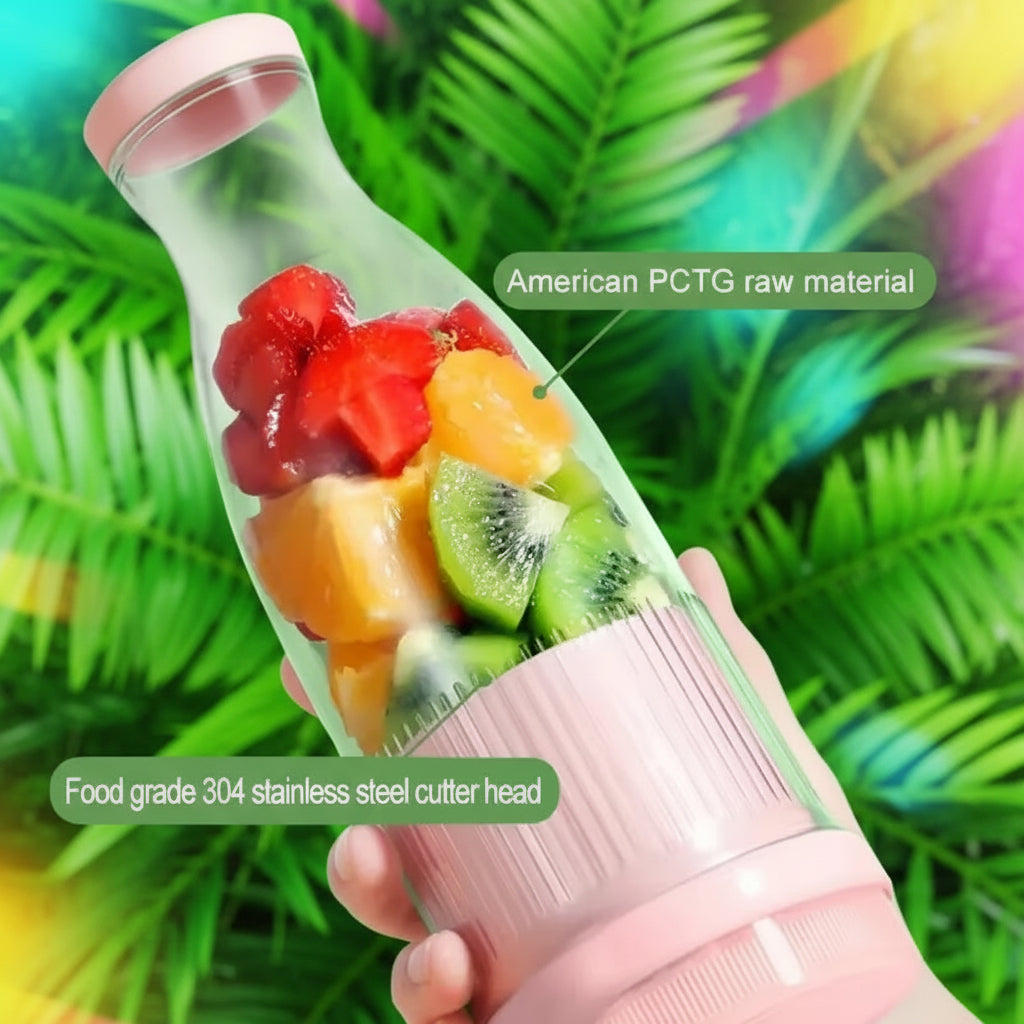 Electric Juicer Cup 6 Blades Blender Milkshake Machine USB Portable Fruit Milk Mixing Tool Mini Fresh Juice Blender